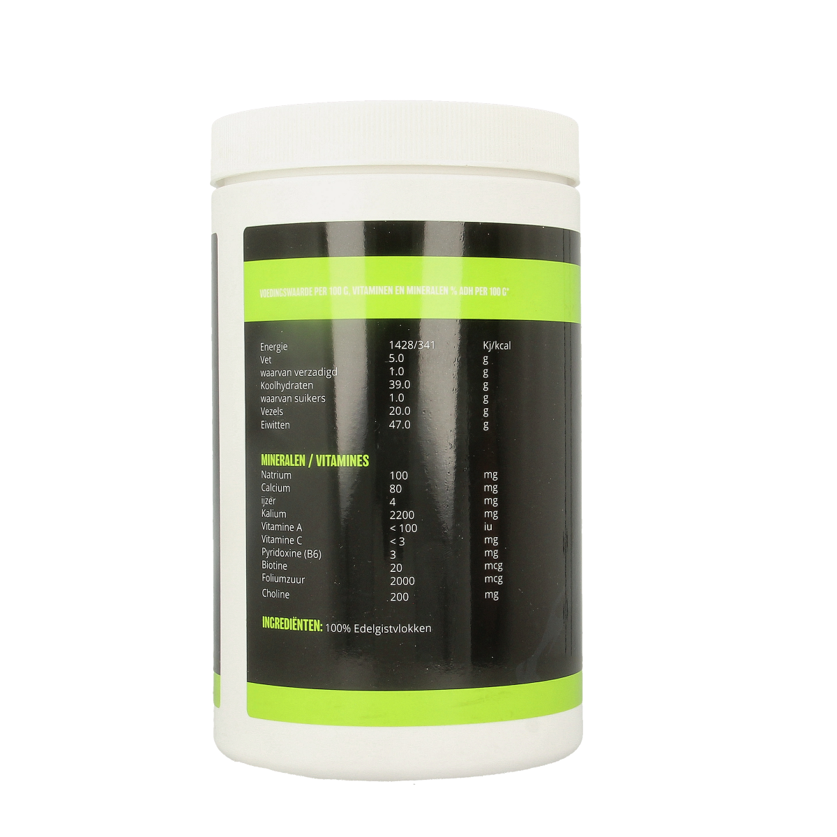 Edelgistvlokken in 200g package from MijnNatuurwinkel, used as a nutritious ingredient in baking and cooking.
