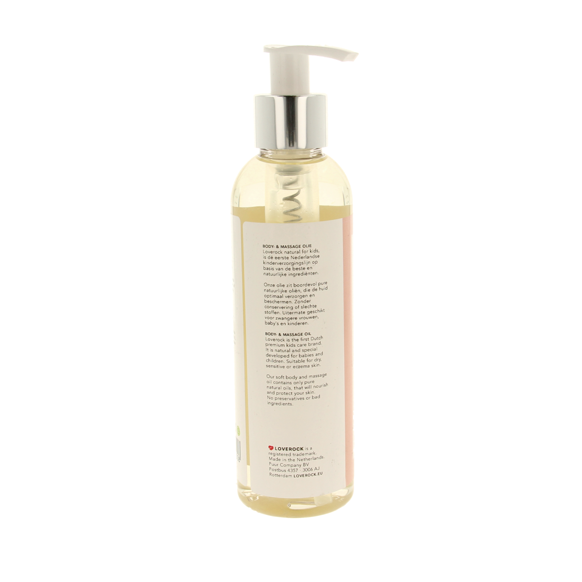 Loverock Love to Relax body and massage oil for kids and family, 200ml bottle, natural skincare product for relaxation