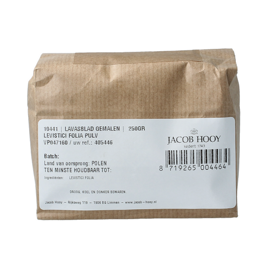 Jacob Hooy Lavasblad gemalen 250.00 Gram