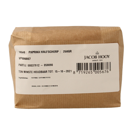 Jacob Hooy Paprika halfscherp 250.00 Gram