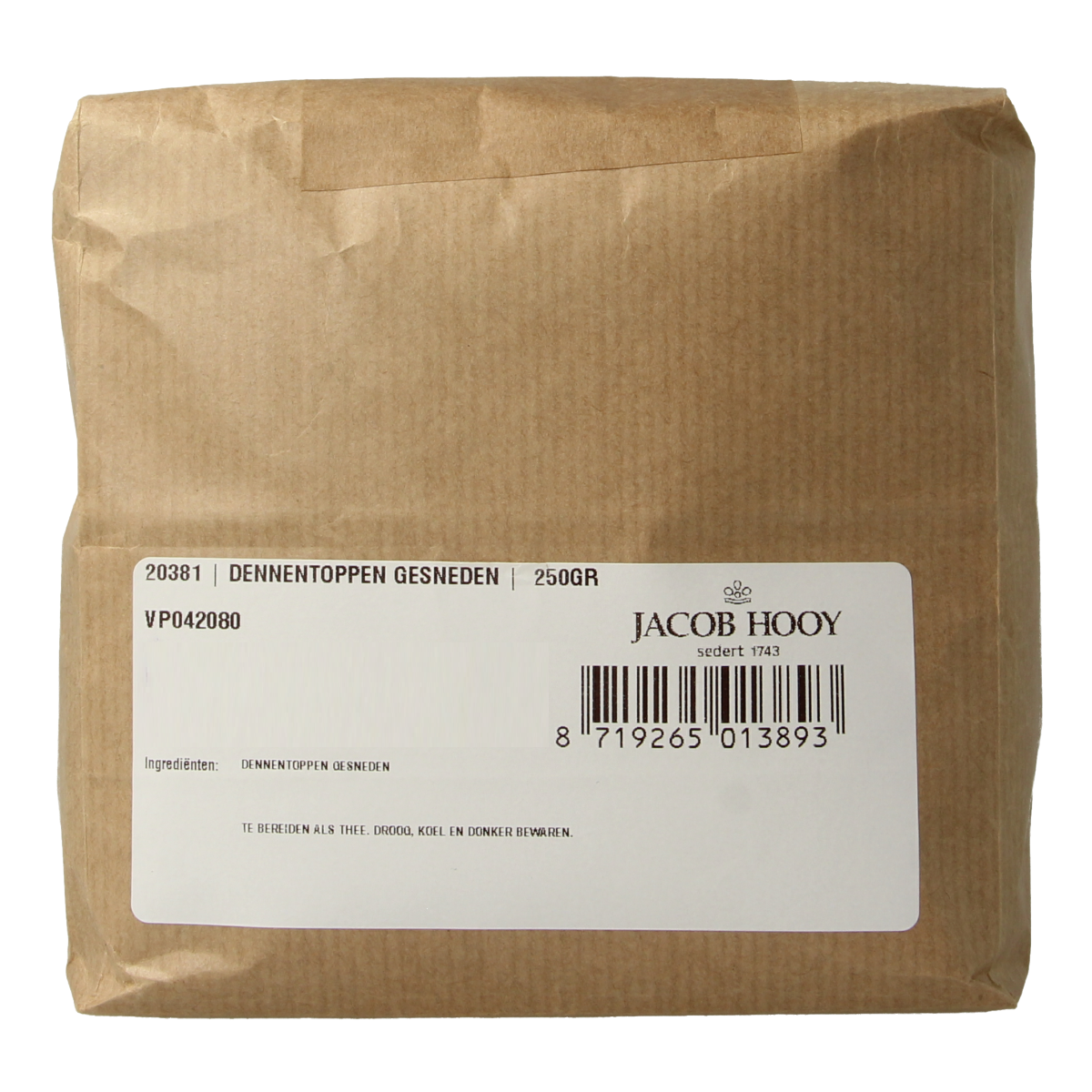 Jacob Hooy Dennentoppen gesneden  250.00 Gram