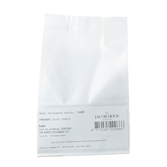 Jacob Hooy Clove Stems 250g, aromatic herbal spice for cooking, from the Jacob Hooy kruiden, zouten en maaltijdmixen collection.