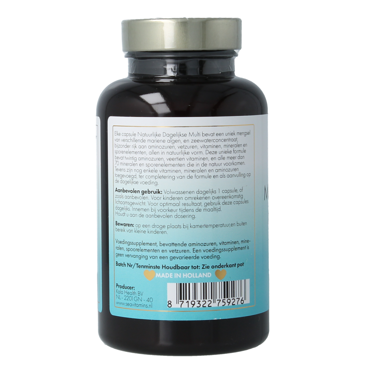 Sea Vitamins mineralen multivitamine capsules, vegetarian mineral supplement in a bottle, 90 capsules visible in the image.