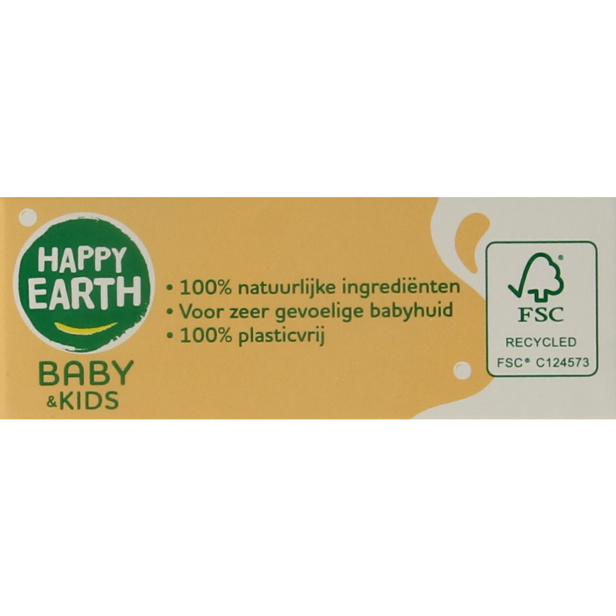 Happy Earth baby and kids shampoo bar in 50g packaging, gentle soap for baby and toddler skincare.