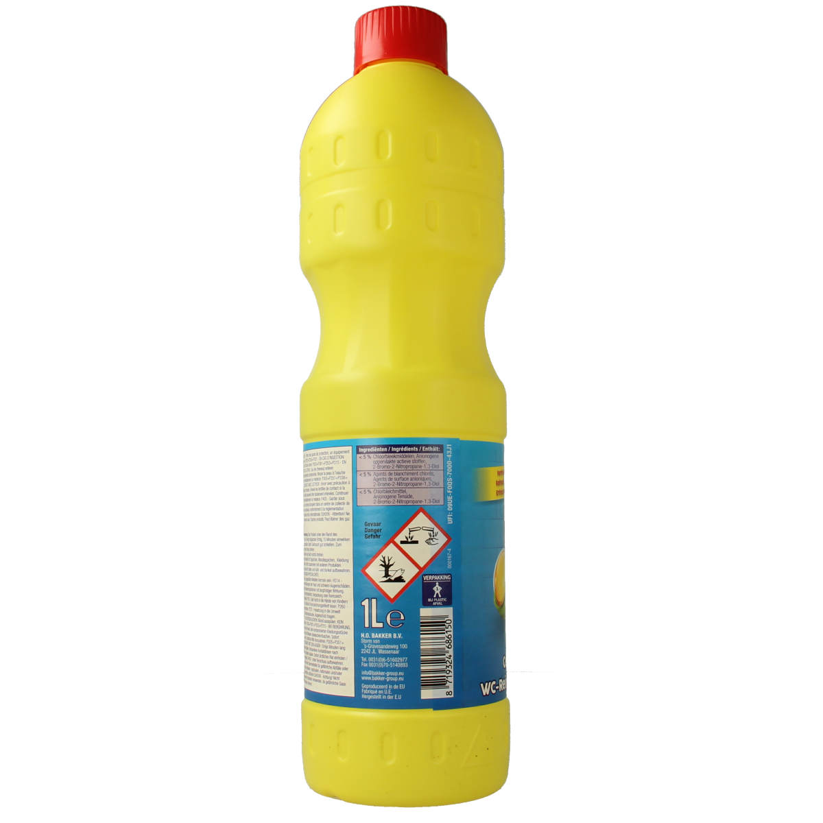 Diversen Dikbleek 1.00 Liter bottle of cleaning product with a white cap and label for household cleaning purposes.