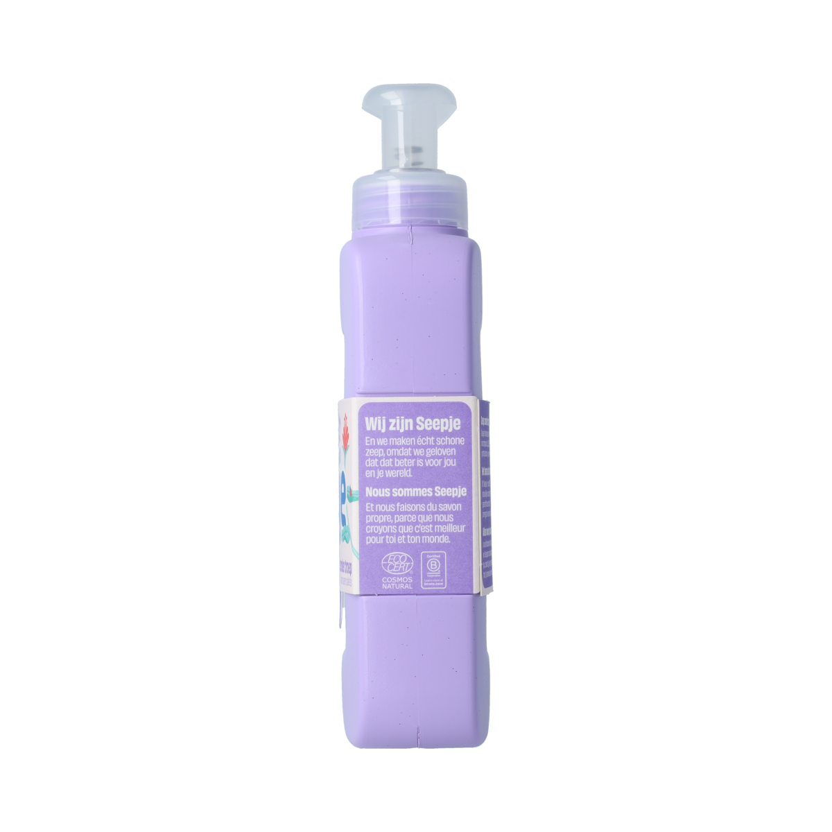 Seepje lavender and tonka hand soap in a 300ml bottle, featuring a natural hand care product with lavender and tonka scent.