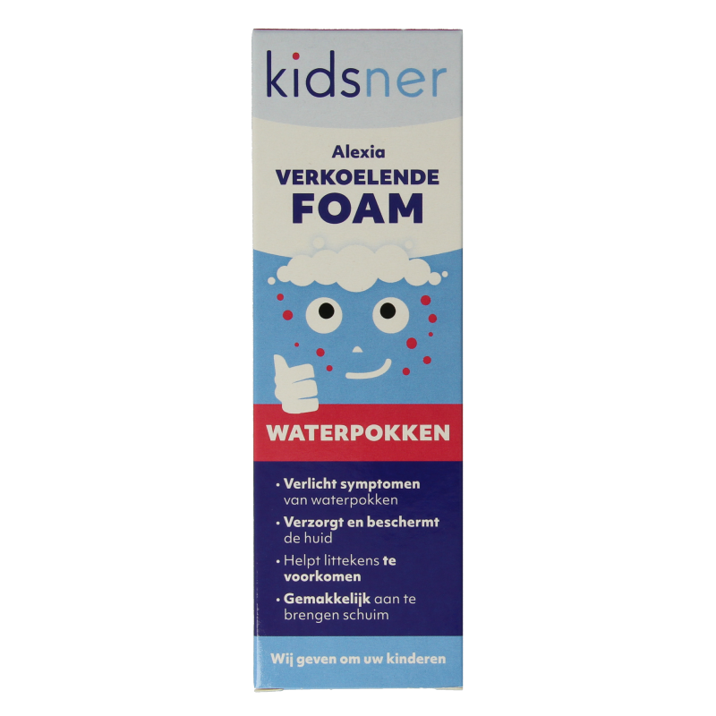 Kidsner Alexia verkoelende foam voor waterpokken, 100 ml, lichaamsverzorging voor kinderen, kalmerende en verfrissende formule