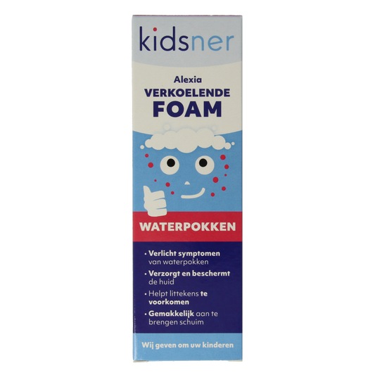 Kidsner Alexia verkoelende foam voor waterpokken, 100 ml, lichaamsverzorging voor kinderen, kalmerende en verfrissende formule