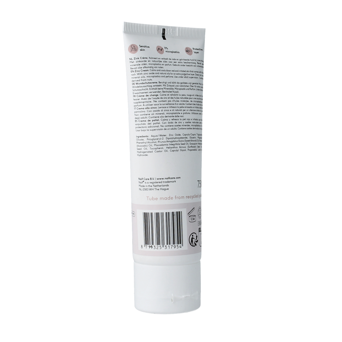 Naif Baby & kids diaper cream parfumvrij 75.00 Milliliter