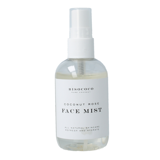 Bisococo face mist 100g bottle with spray nozzle, designed for facial skincare and hydration.