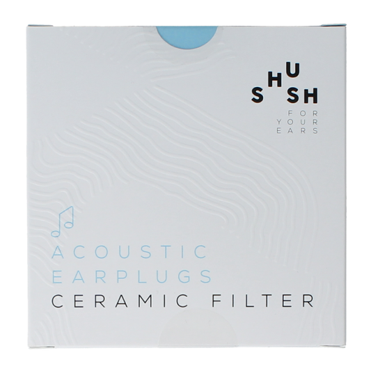 Shush Muziek gehoorbescherming oordoppen, 1.00 paar, designed to protect ears from loud sounds with comfortable fit