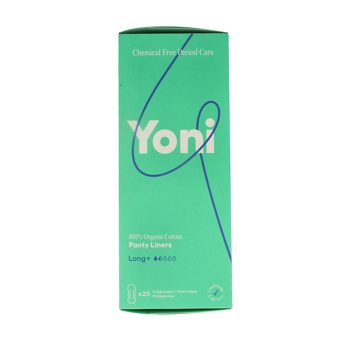 Yoni inlegkruisjes lang dameshygiëne, 20 stuks, soft absorbent pads for feminine comfort and protection.