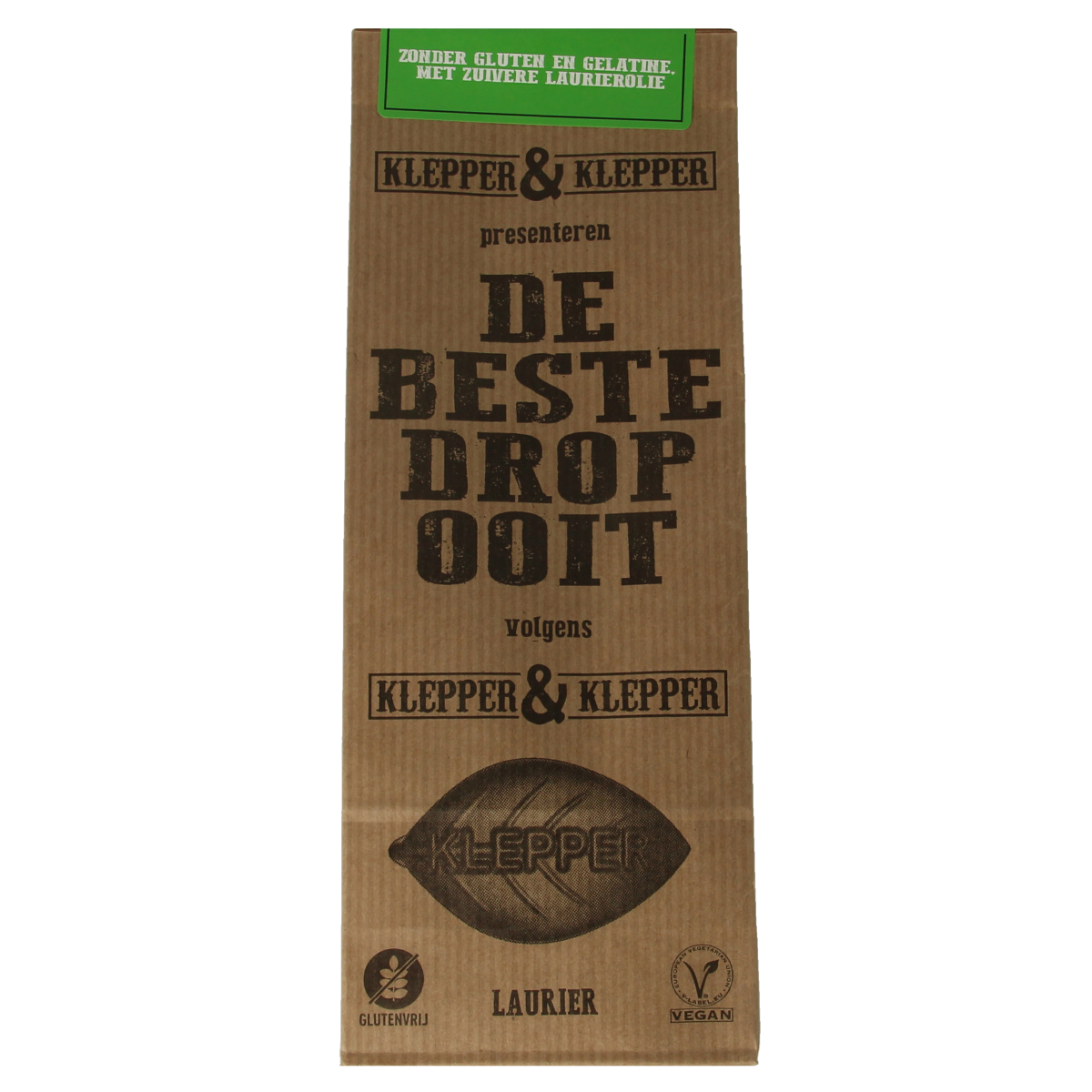 Klepper&Klepper Laurier drop candies in a 200g package, colorful chewy sweets from the Belgian brand.