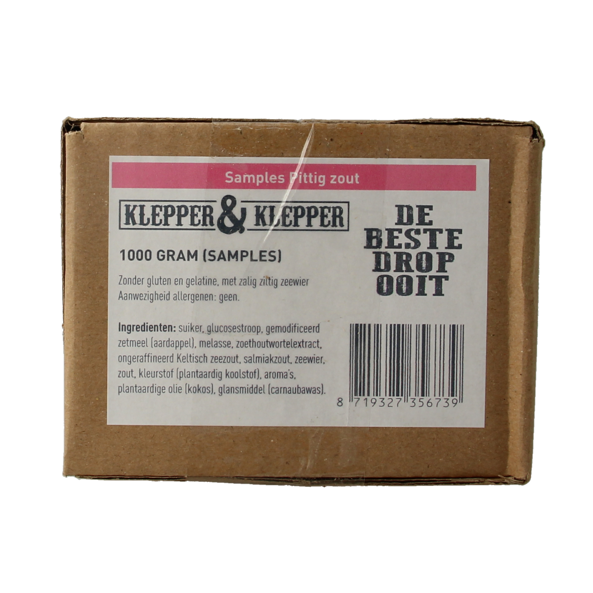 Klepper&Klepper spicy salt flavored candy in 200g package, colorful sweet and salty confectionery from Swedish brand.