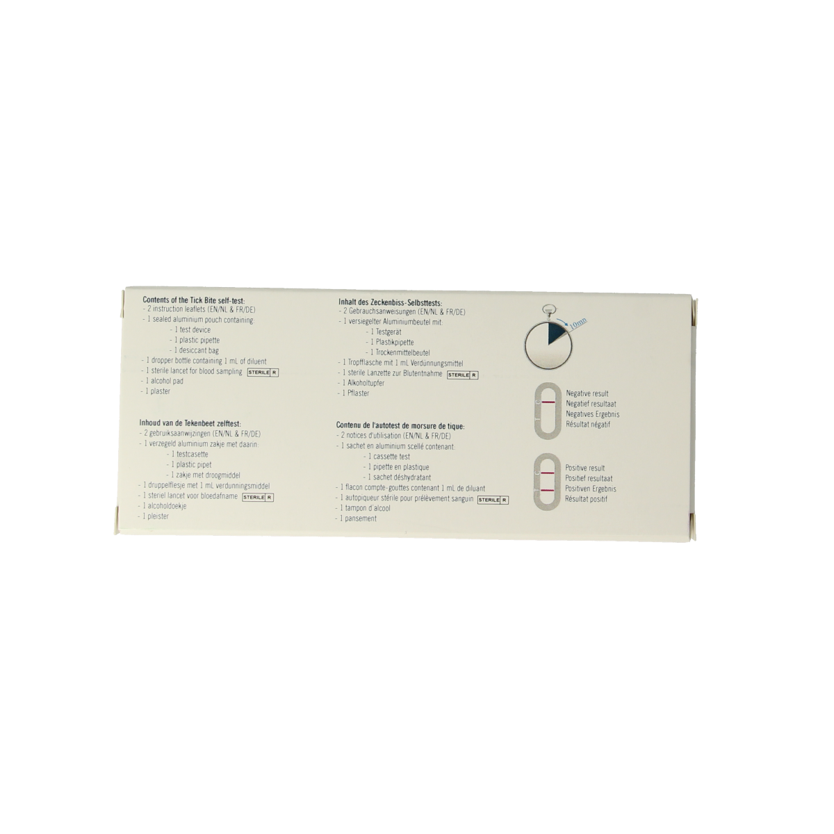 The Tester Lyme disease self-test kit with one testing strip, designed for at-home Lyme disease detection.