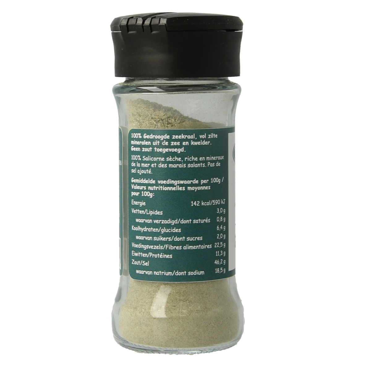 Salterra Zeekraalzilt fijn, 50g, fine seaweed salt for culinary use, from the Salterra kruiden, zouten en maaltijdmixen collection.