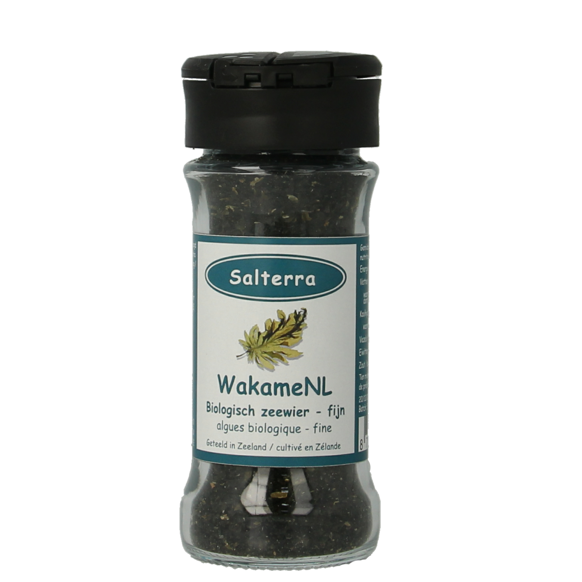 Salterra organic wakame seaweed, fine dried Japanese seaweed in 30g package, suitable for salads and soups.