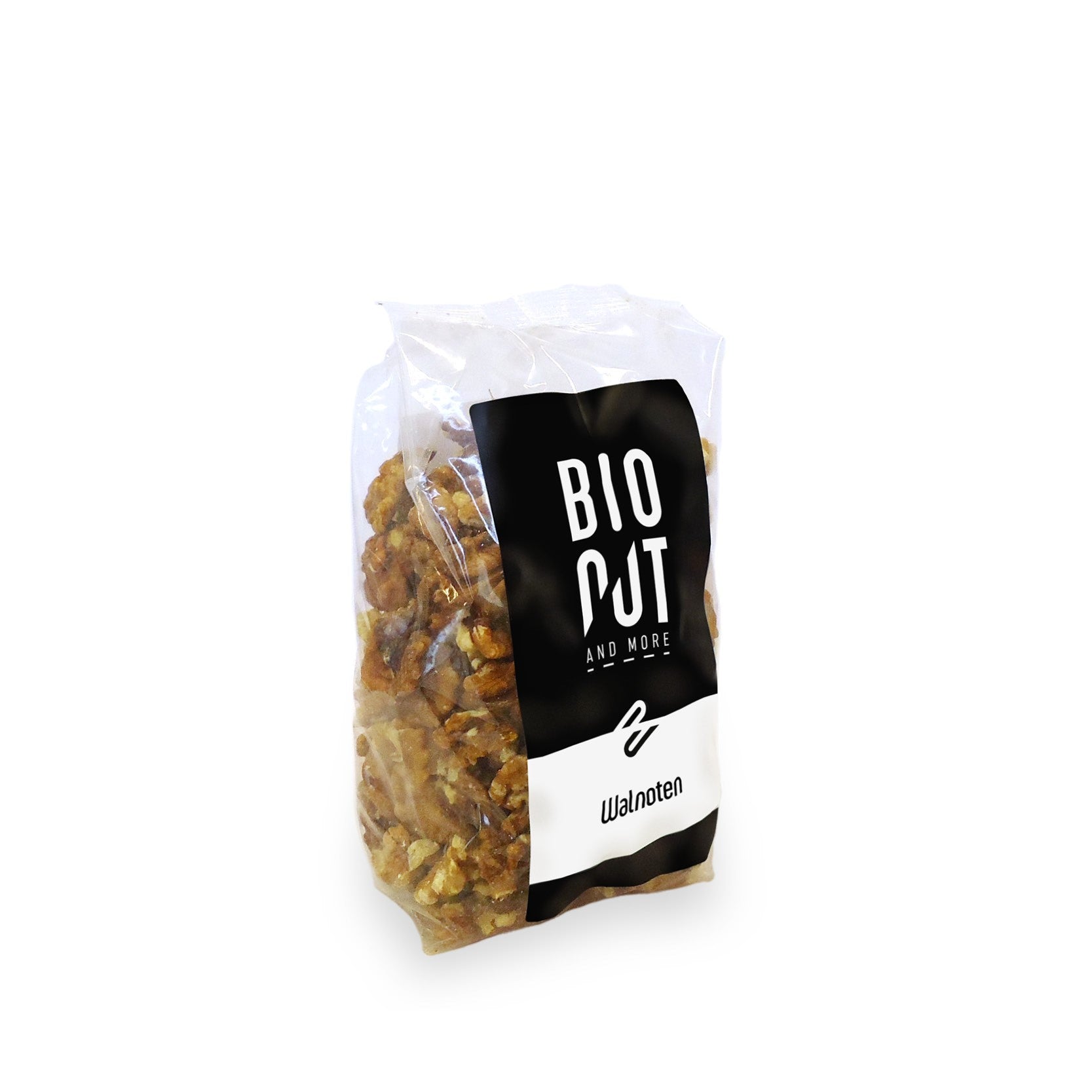 Bionut organic walnuts in 375g package, healthy snack and nutty treat, shown in the product image.