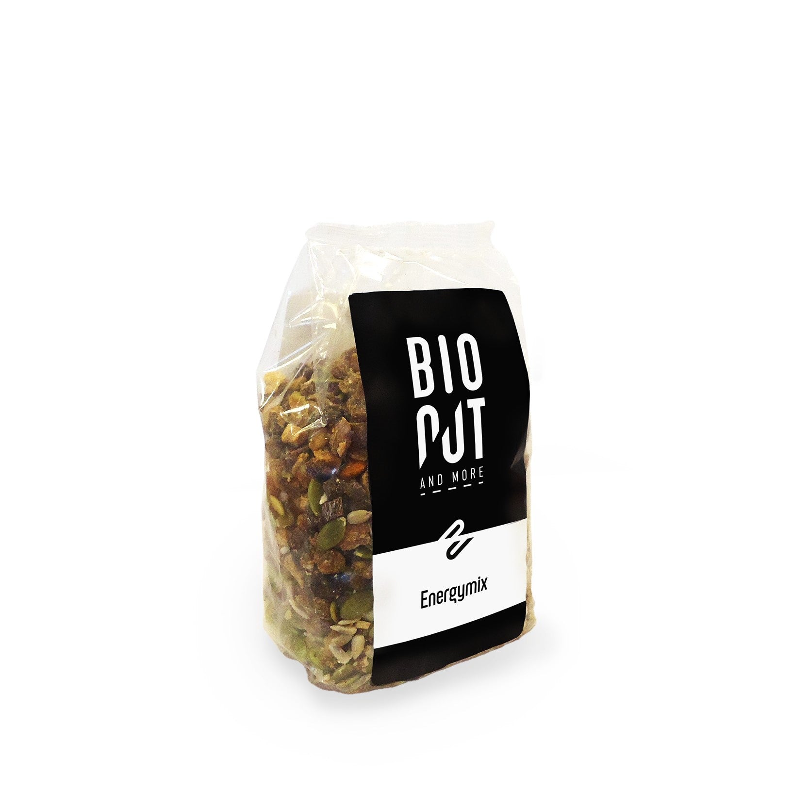 Bionut Energymix bio raw superfood in a 500g package, featuring a colorful mix of organic superfoods and natural ingredients.