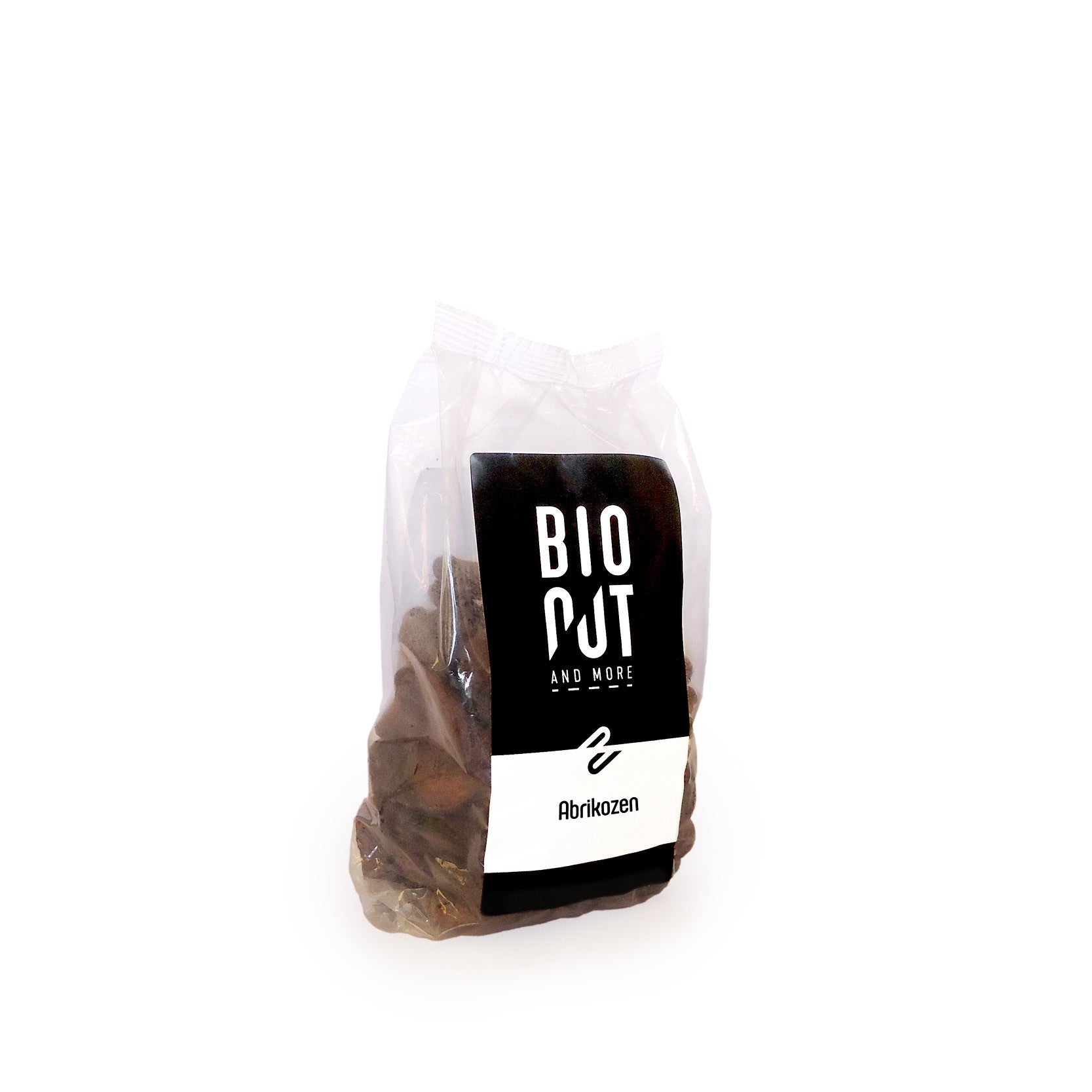 Bionut organic apricots in 500g package, fresh and ripe, for healthy snacking or cooking, shown in the image.
