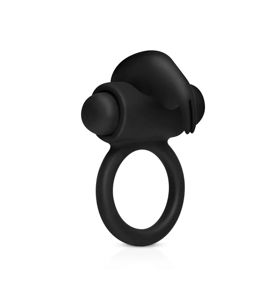 EasyToys vibrating cockring, sex toy for men, made of flexible material with vibrating feature, shown in the image.