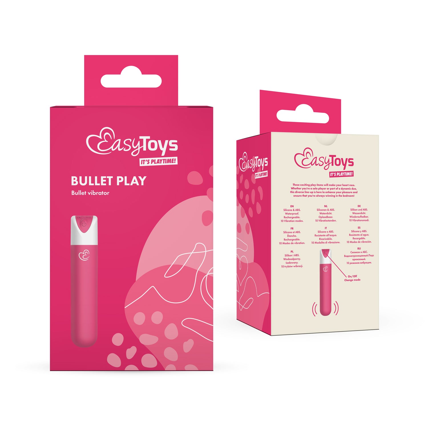 EasyToys Bullet play vibrator, small size, sleek design, ideal for personal pleasure, shown in the image.