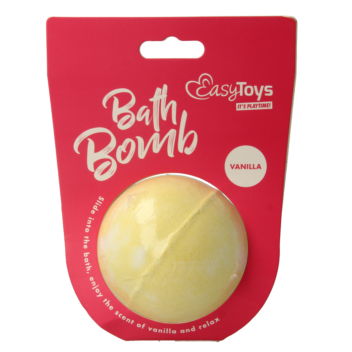 EasyToys Vanille Badbruisbal for bath and shower, 1 piece, soft and round with vanilla scent, suitable for relaxing bath time.