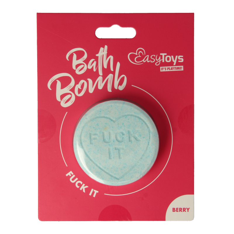 EasyToys Badbruisbal fuck it, a black inflatable bath and shower toy, shown in the image.