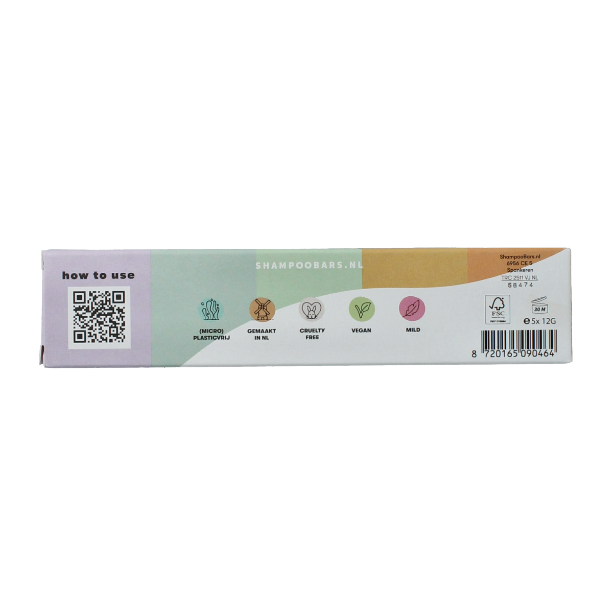 Set of five Shampoobars shampoo bars in 12g sizes, natural hair care product for sustainable hair cleansing.