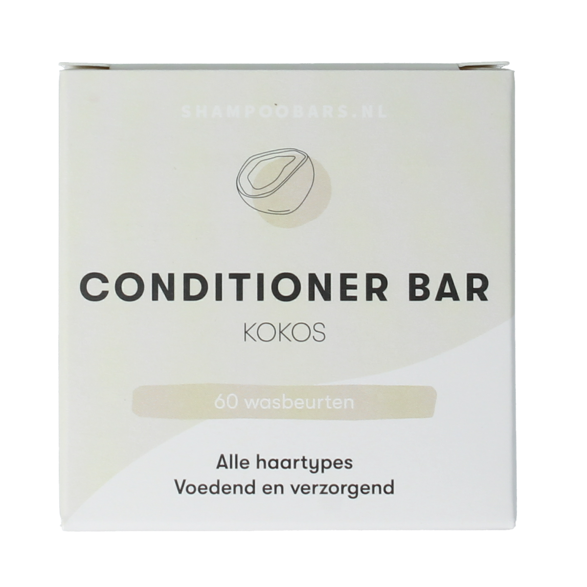 Shampoobars kokos conditioner bar for hair care, 45g, natural solid conditioner with coconut scent and ingredients.