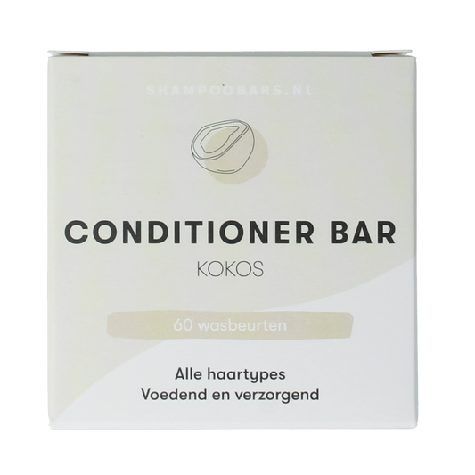 Shampoobars kokos conditioner bar for hair care, 45g, natural solid conditioner with coconut scent and ingredients.