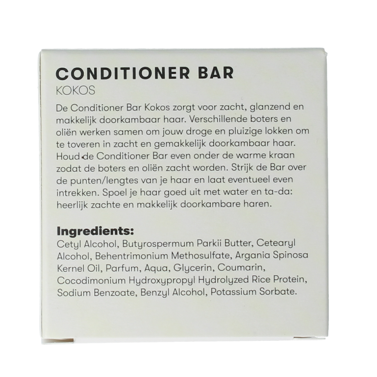 Shampoobars Conditioner Bar kokos, 45g, natural hair care product with a smooth, rounded coconut-scented conditioner bar from Shampoobars.
