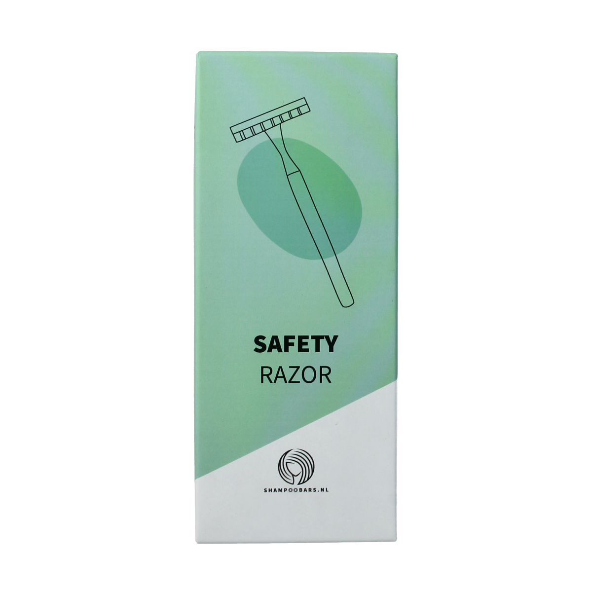 Shampoobars Safety Razor for shaving and hair removal, shown with one razor bar and packaging, designed for smooth grooming.