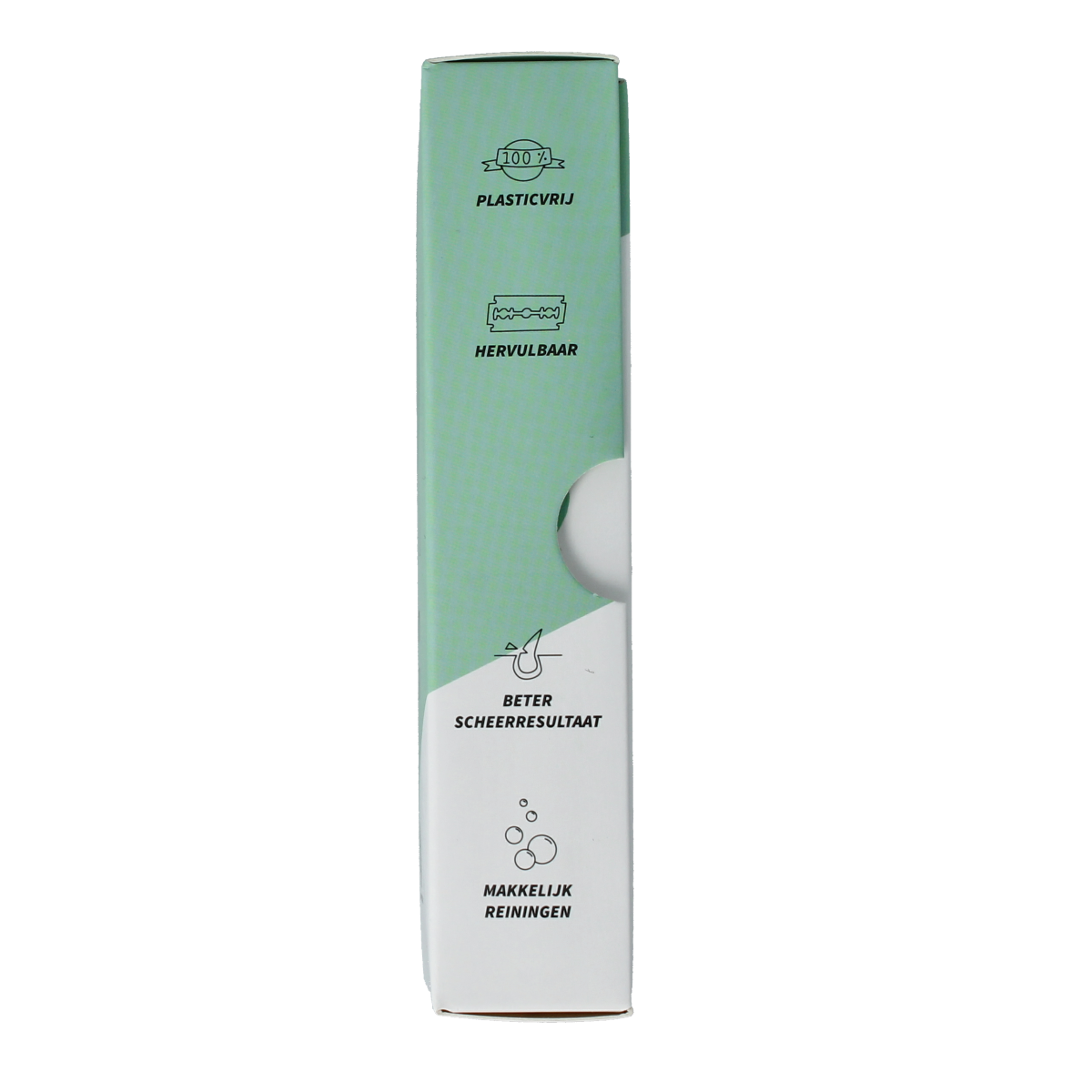 Shampoobars safety razor for shaving and hair removal, with one piece shown in a sleek, compact design.
