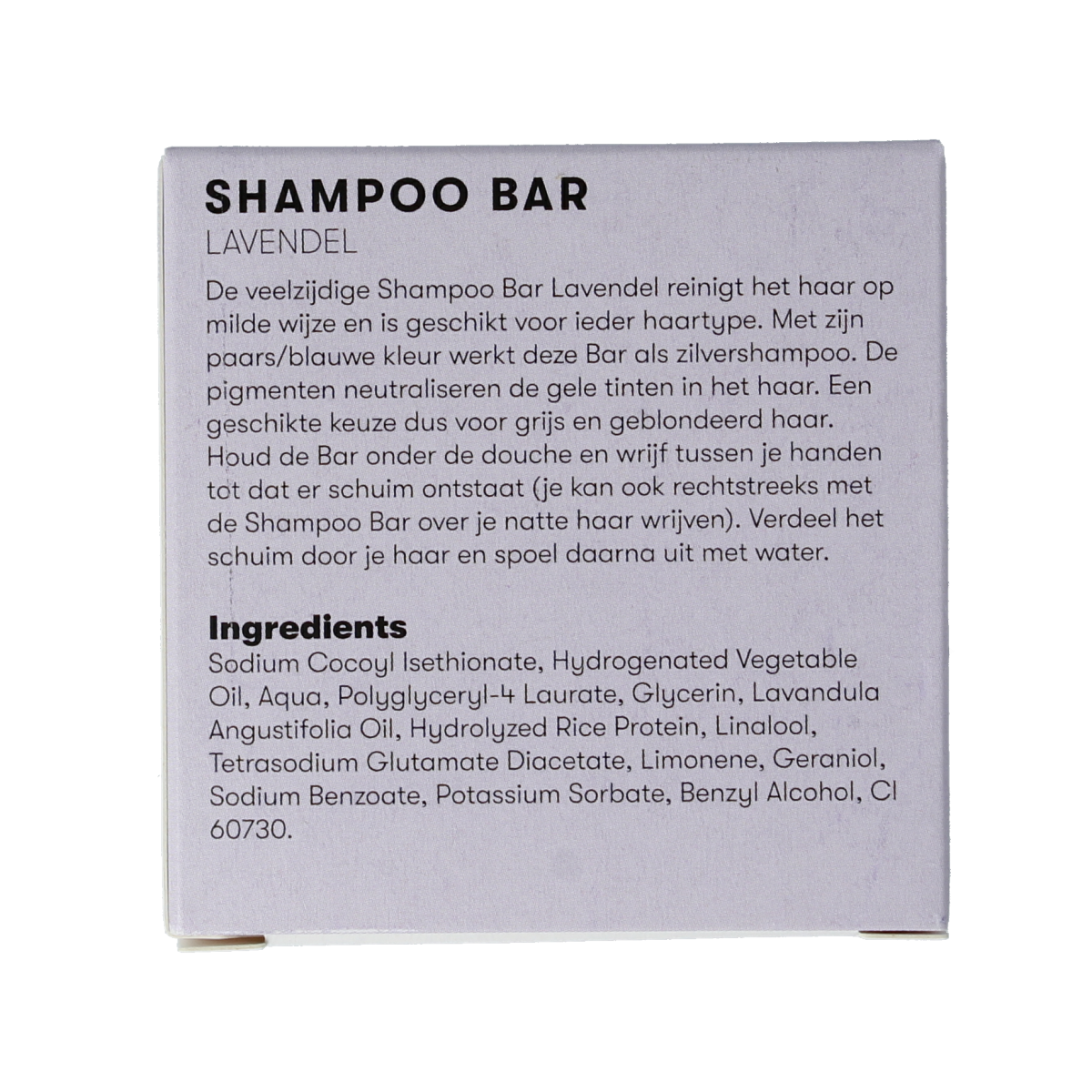 Lavender Shampoobars shampoo bar for hair care, 60g, natural solid hair cleansing product from Shampoobars.
