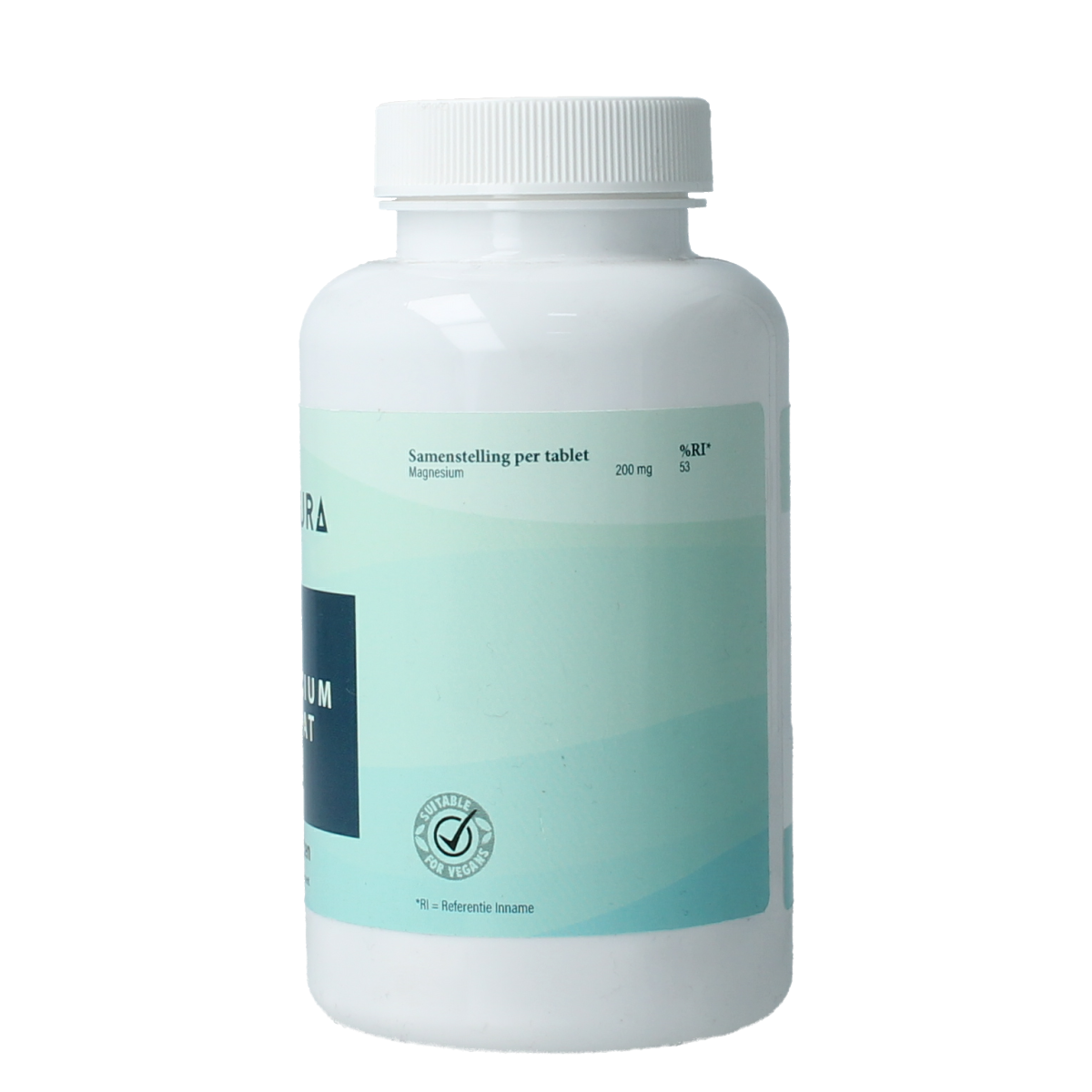 Vitacura Magnesium Citraat mineral supplement with 60 tablets, showing the bottle and label.