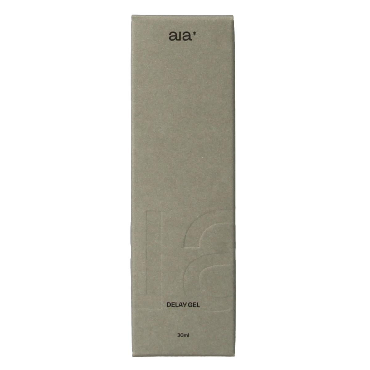 Aia* Delay gel bottle, 30ml, a personal lubricant and delay gel for intimate use, with the product label visible.