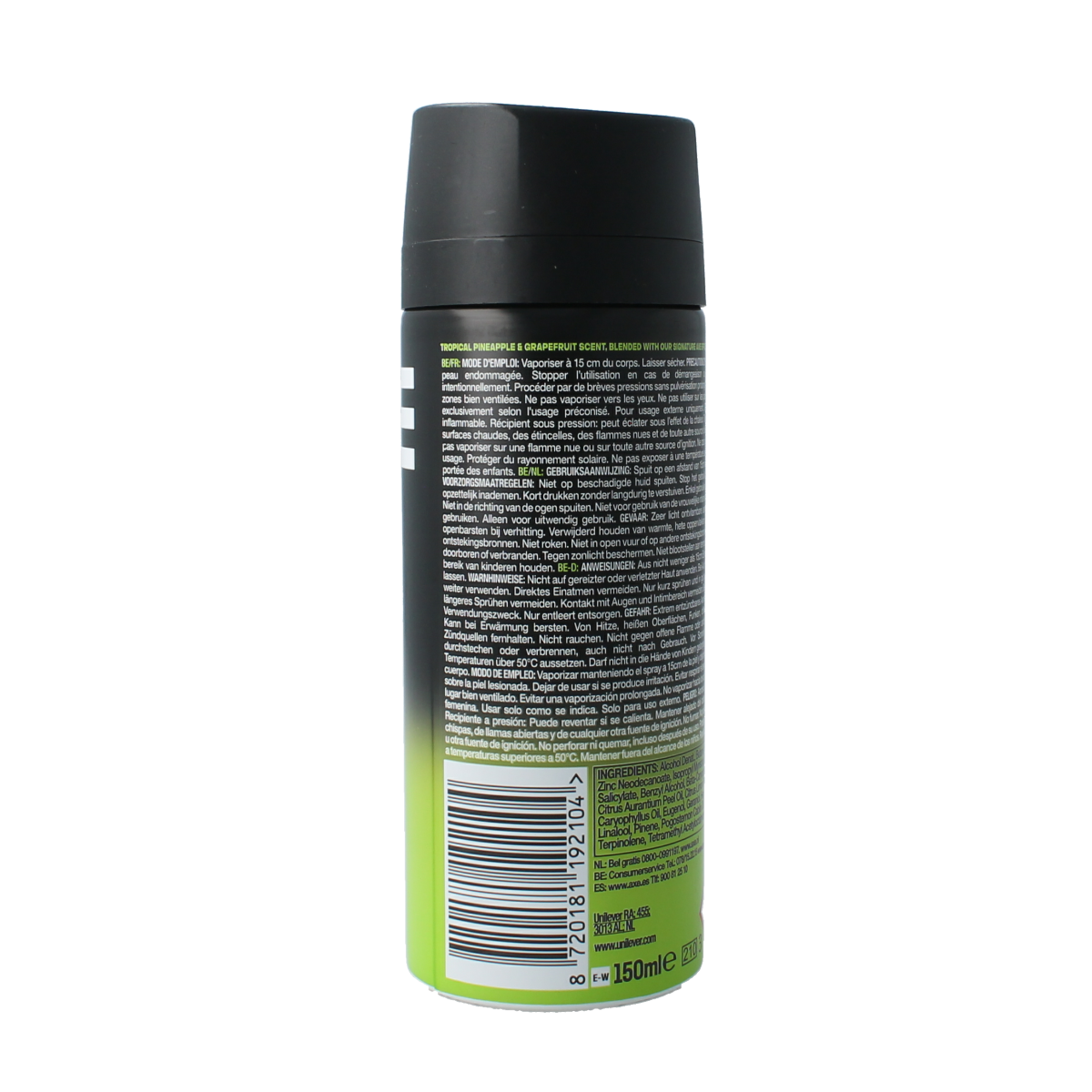 AXE Deodorant Body Spray Epic Fresh 150ml bottle with black and green design, featuring the AXE logo and product label.