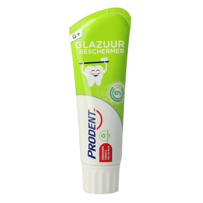 Prodent toothpaste for enamel protection for ages 5-12, 75ml, showing the toothpaste tube with blue and white packaging
