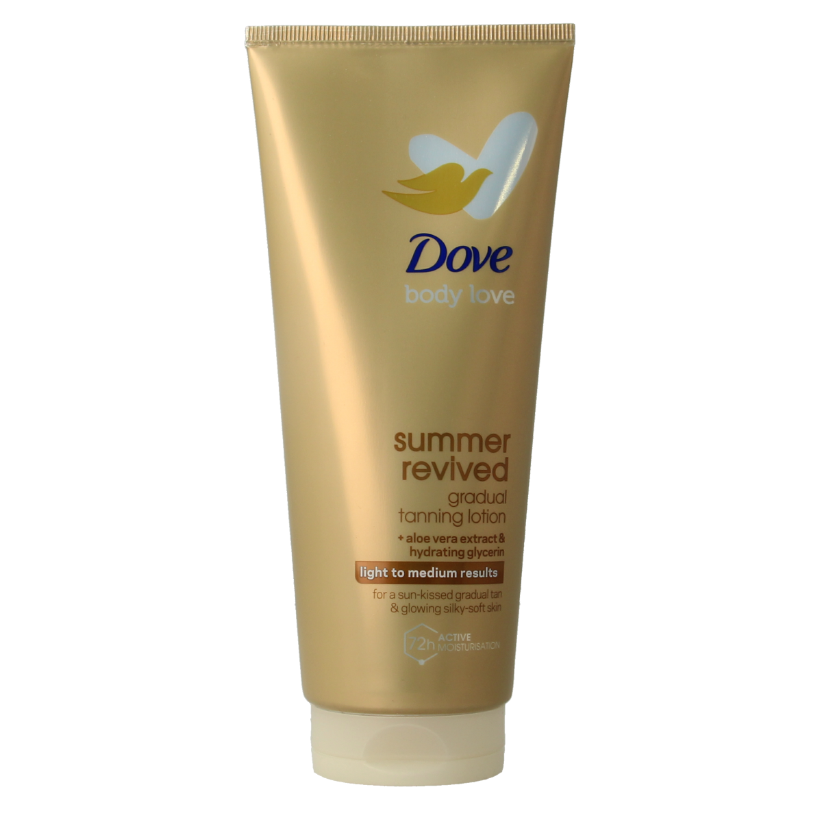 Dove Summer Fair body lotion 200ml bottle with a light, moisturizing formula for radiant skin.