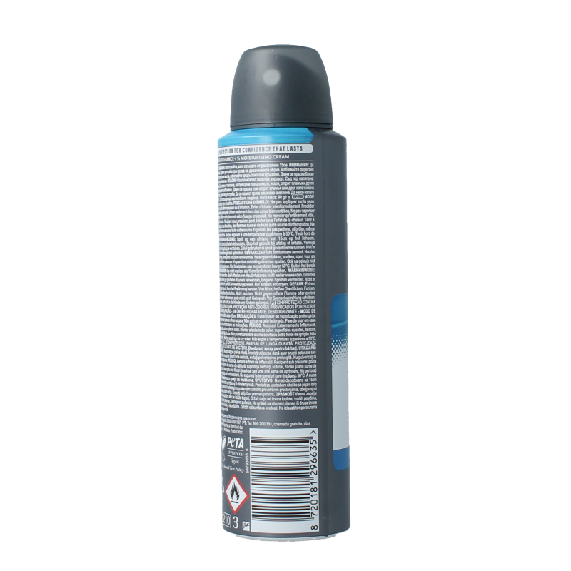 Dove Men+Care Clean Comfort deodorant spray in 150ml bottle, designed for men’s fresh and odor protection.