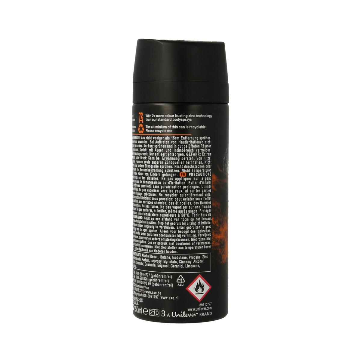 AXE Kenobi Copper Santal deodorant bodyspray in 150ml bottle, featuring a sleek design and copper Santal scent.