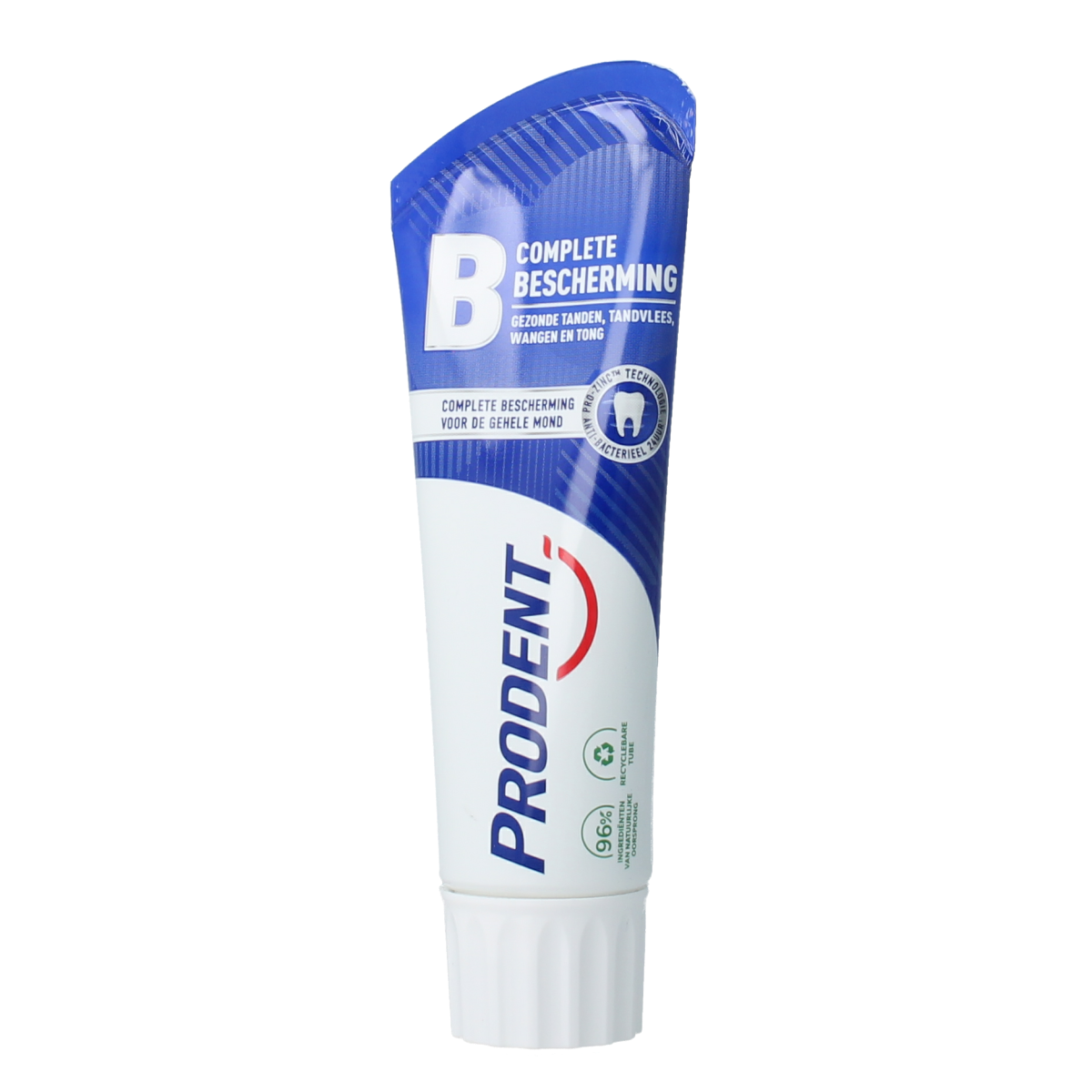 Prodent Complete Prevention toothpaste in 75ml tube, featuring dental care and cavity protection, displayed on a white background.