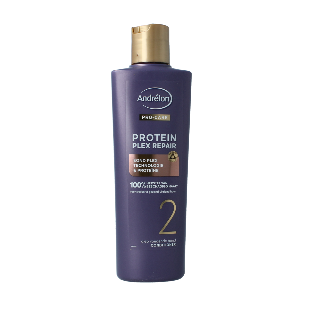 Andrelon Pro Care Protein Plex Repair Conditioner bottle, 250ml, Haarverzorging product with green and white packaging.