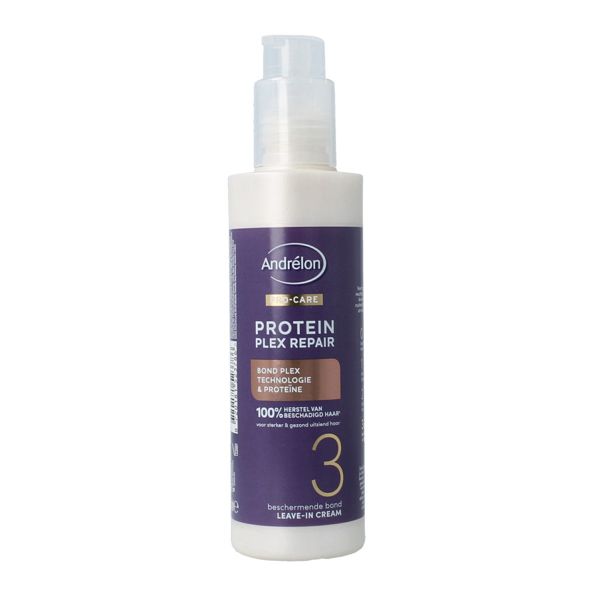 Andrelon Leave-in Pro Care Protein Plex Repair hair treatment bottle for nourishing hair care, 200ml.