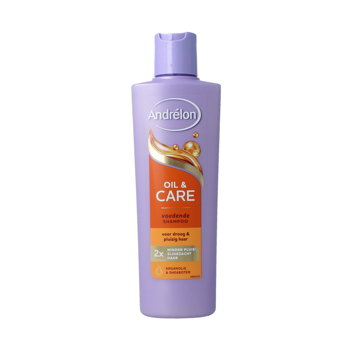 Andrelon Shampoo Oil & Care 250ml bottle with natural hair care ingredients, designed to nourish and strengthen hair.