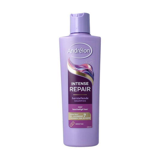 Andrelon Shampoo Care & Repair 250ml bottle, showing the hair care product with a clean, professional label on the packaging.