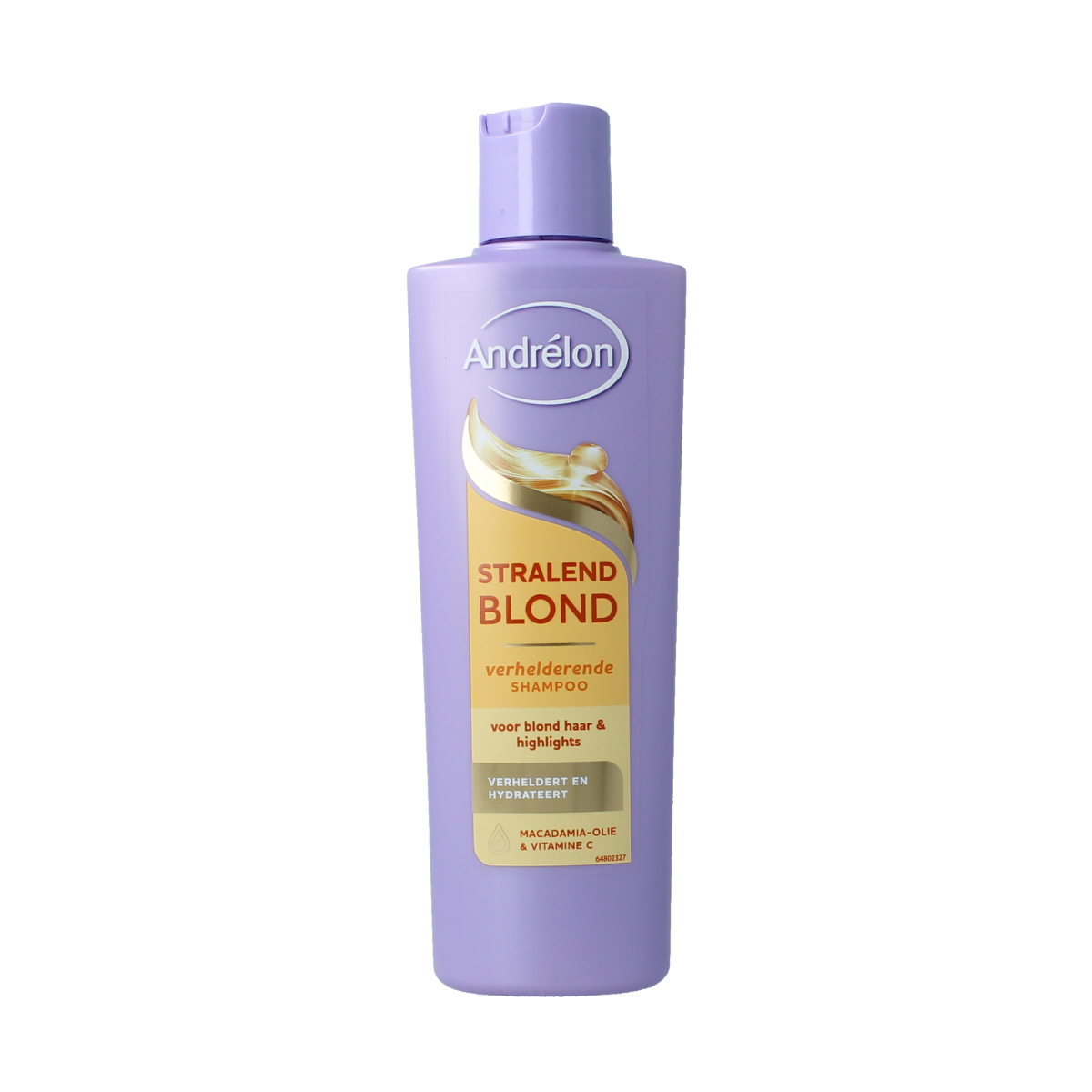 Andrelon Honingblond shampoo bottle, 300ml, with blonde hair care formula for nourishing and brightening hair.