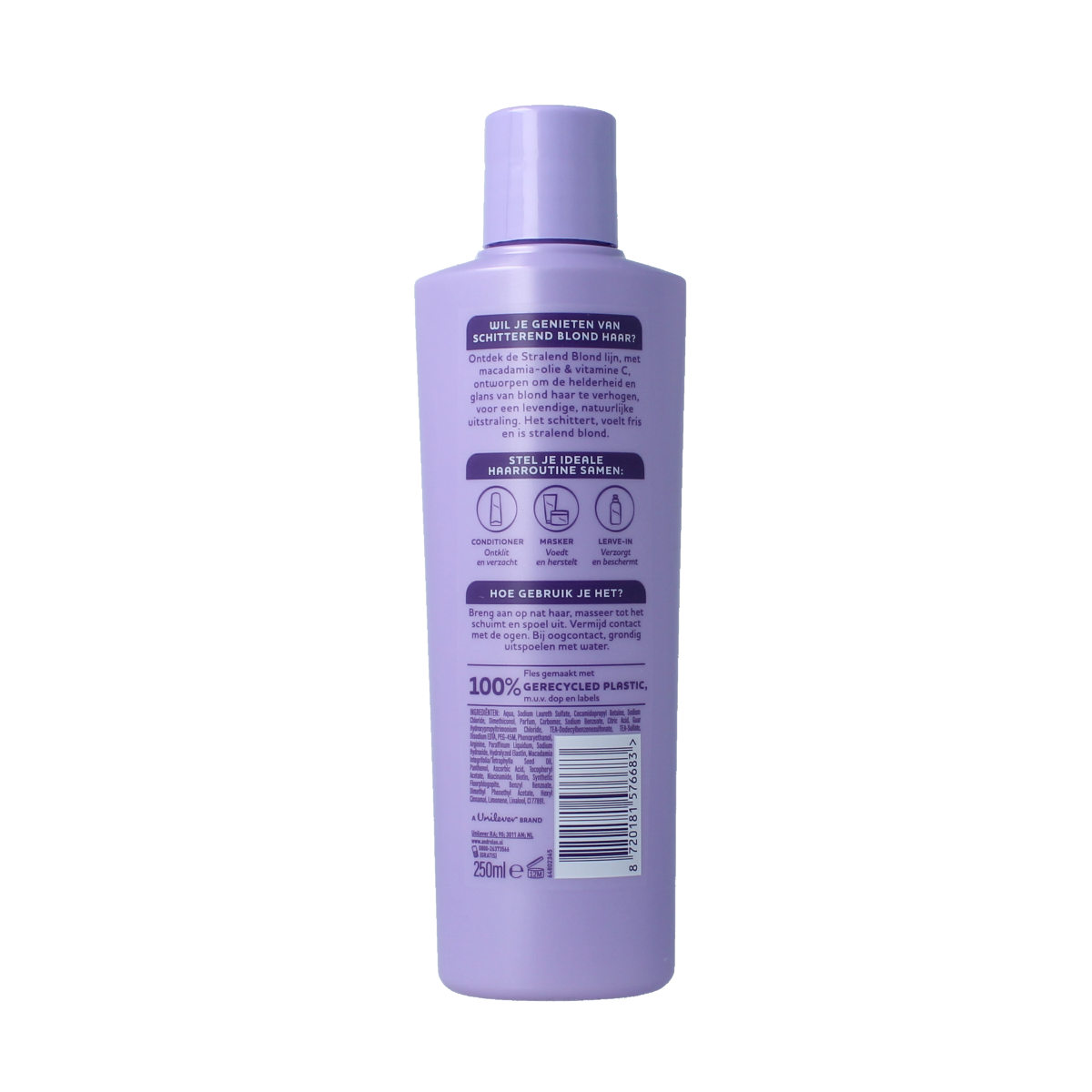 Andrelon Honingblond shampoo bottle, 300ml, a hair care product for blonde hair care and nourishment.