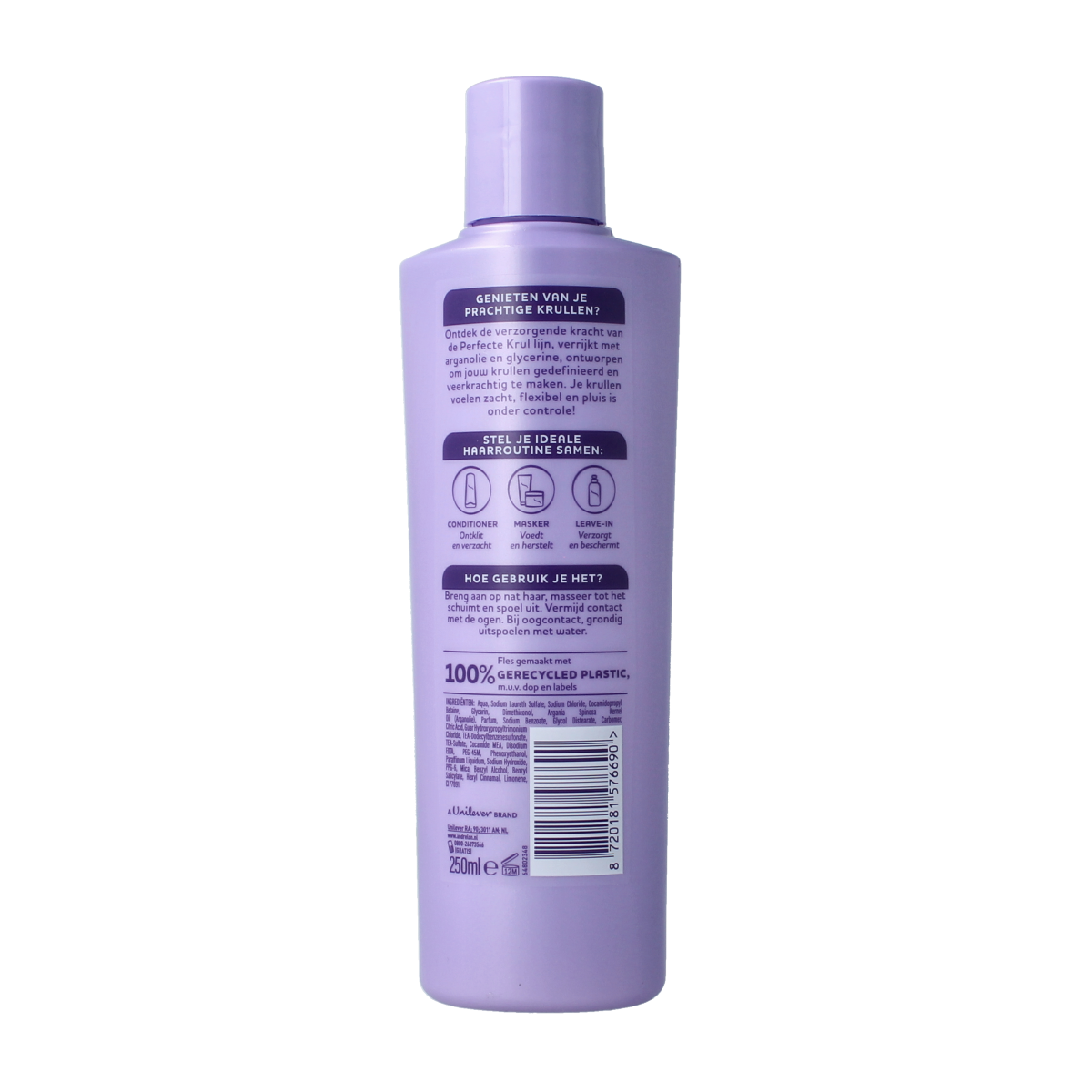 Andrelon shampoo for perfect curls in a 250ml bottle, designed for curly hair care and hair health.